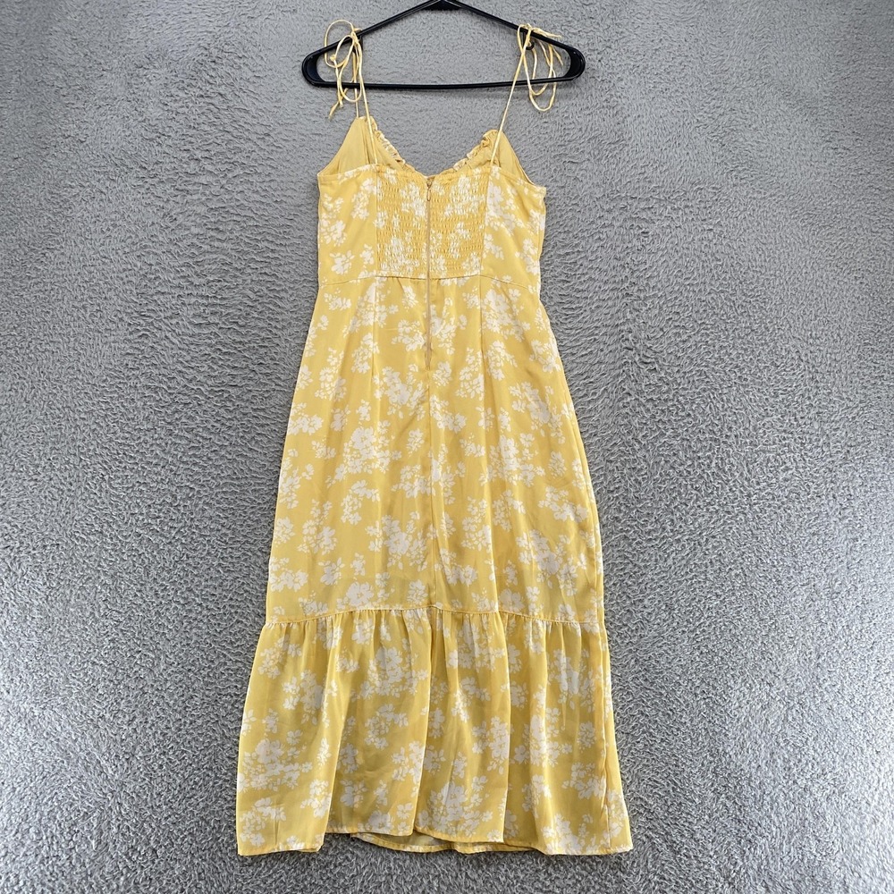 Abercrombie & Fitch Midi Dress Womens XS Floral Milkmaid Babydoll Sundress - Picture 14 of 16